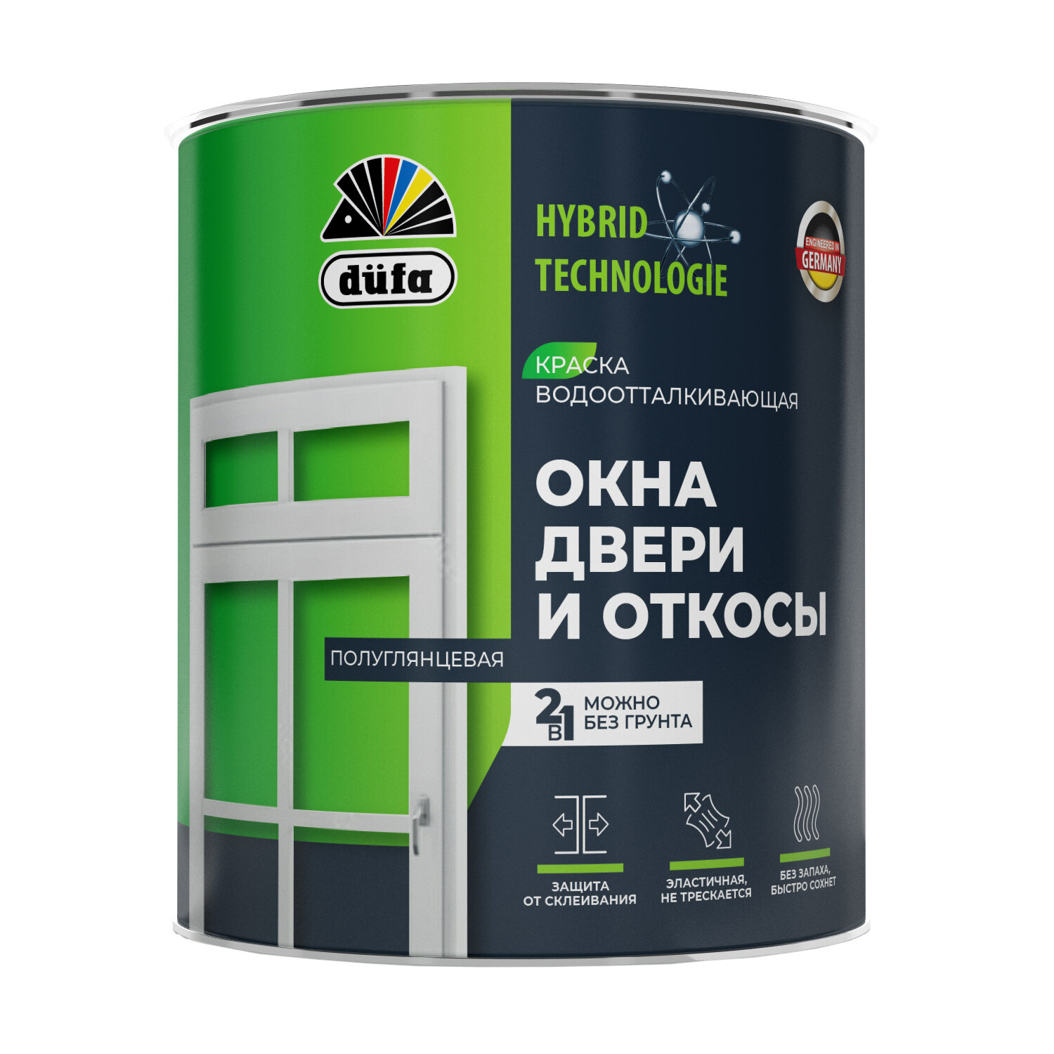 фото Dufa окна, двери и откосы краска база 1 2л