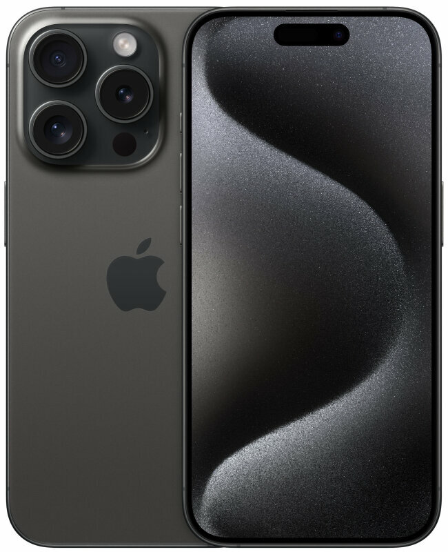 Смартфон Apple iPhone 15 Pro 1ТБ, Dual: nano SIM + eSIM, черный титан