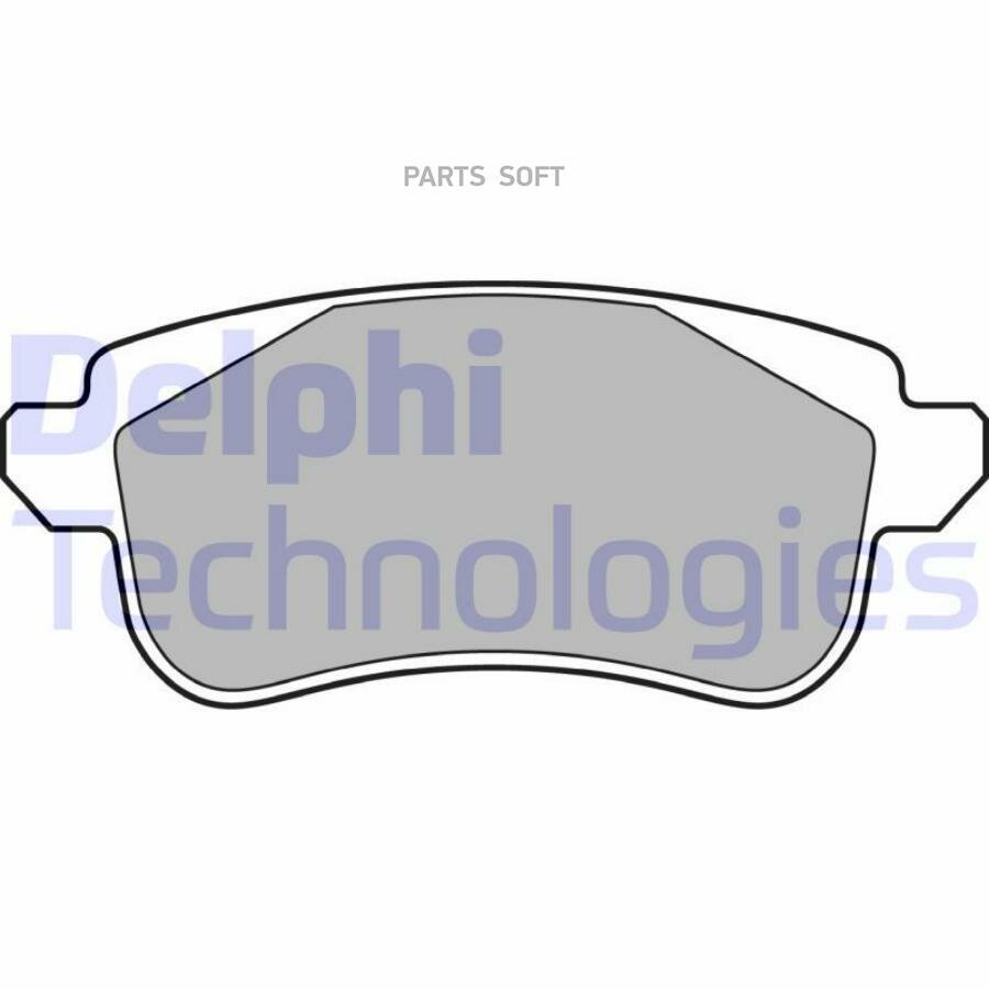 DELPHI LP3283 Комплект задних тормозных колодок