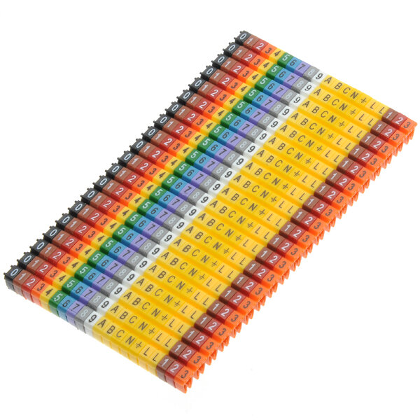 Набор маркеров KCG2 9992 для кабеля 1,5-2,5 мм2 символы (0-9. A. B. C. N. PE. L.), 400шт. ONKA