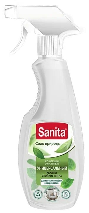 Средство чистящее Sanita Сила природы. Универсальный для текстиля и любых поверхностей спрей 500мл