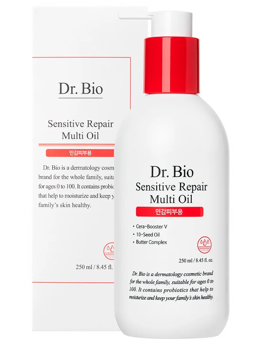 фото Восстанавливающее масло для чувствительной кожи Dr. Bio Sensitive Repair Multi Oil 250 мл