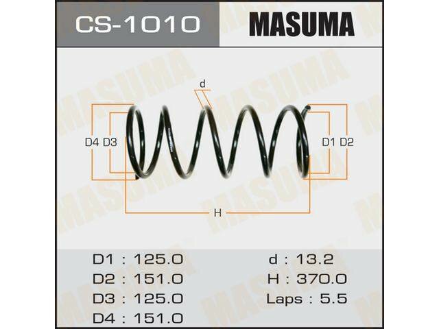 Пружина подвески MASUMA front CALDINA/ CT196, CT198 CS1010