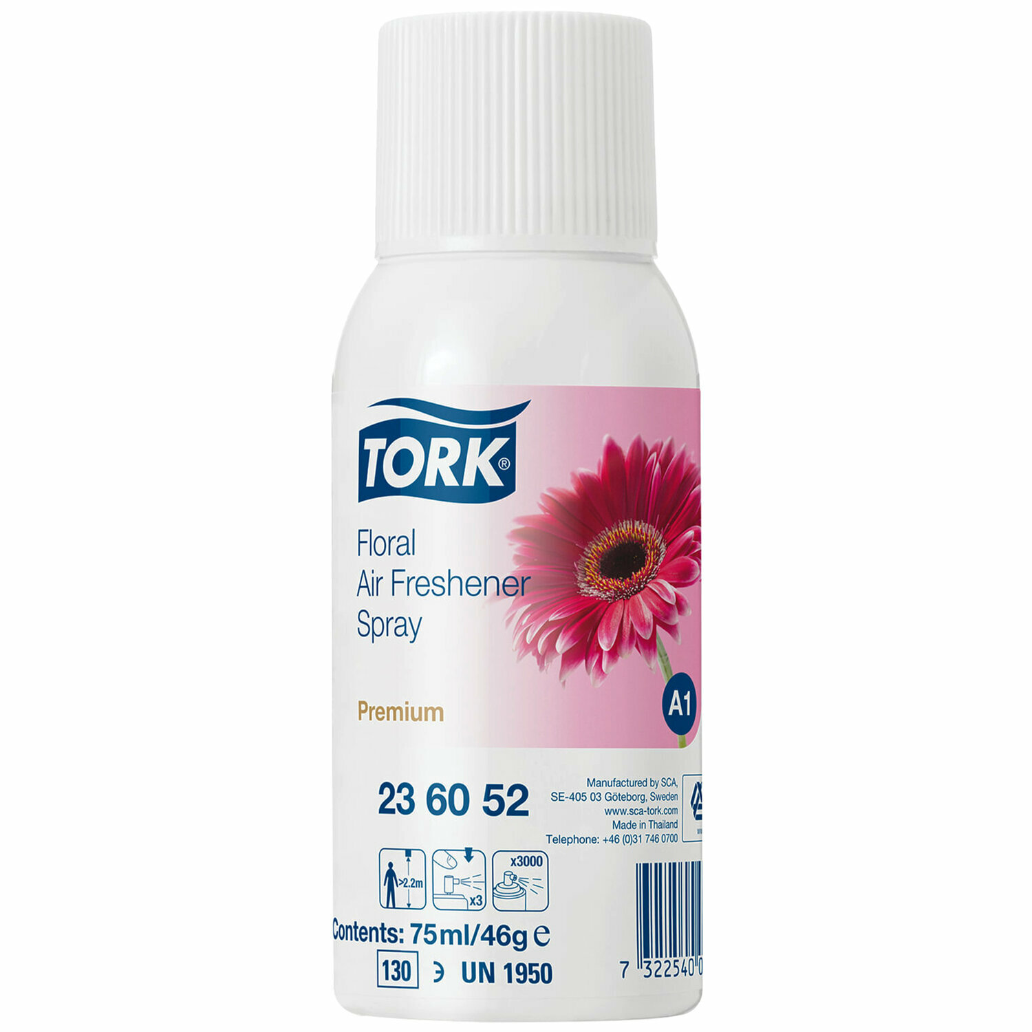 Освежитель воздуха Tork сменный баллон 75 мл, Premium, цветочный
