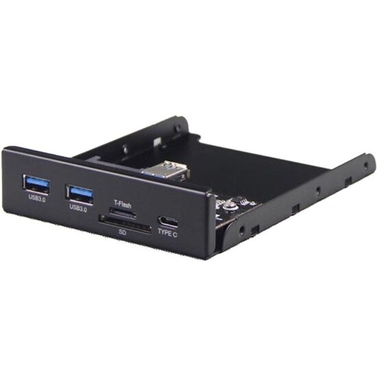 Планка USB на переднюю панель 3.5" Hiper IFP3-U32CR, 2 x USB 3.0 HUBs, 1 x USB 3