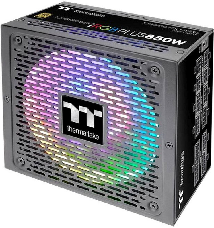 Блок питания Thermaltake ATX 850W Toughpower iRGB Plus (DIGITAL) 80+ gold (20+4pin) APFC 140mm fan color LED 12xSATA Cab Manag R