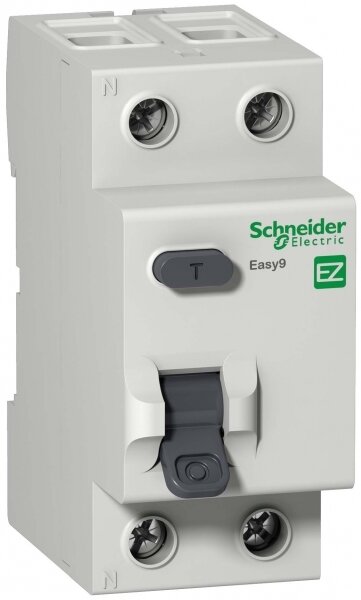 Выключатель дифференциального тока Schneider Electric EASY 9 УЗО 2п 63А 300мА тип AC EASY9 230В EZ9R64263