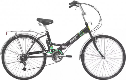 Rush Hour Велосипед 26" 6ск START 150 V-brake ST черный рама 16" В