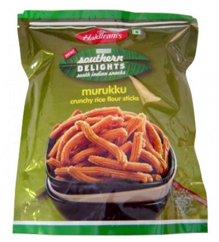 Закуска индийская MURUKKU CRUNCHY RICE FLOUR STICKS Haldiram's 200 г