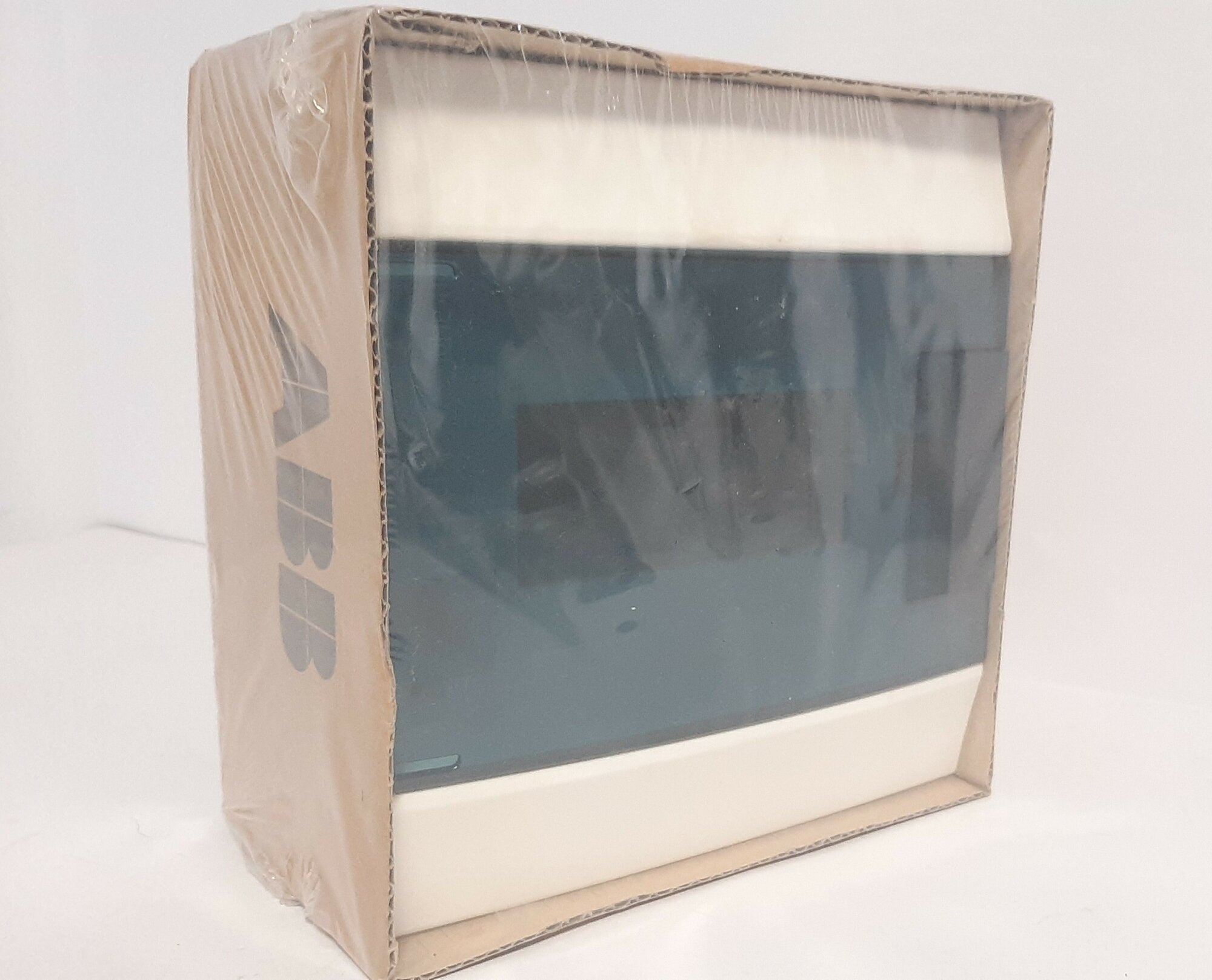 фото Щит распределительный встраиваемый ЩРв-п Mistral41 6М пластиковый зеленая дверь без клемм 41A06X12 ABB