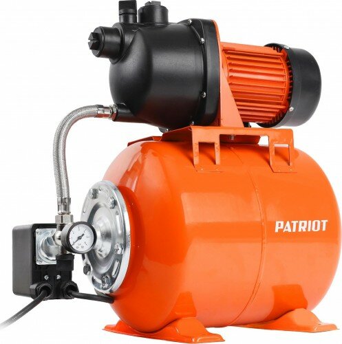 Насосная станция PATRIOT PW 800-20 P/ 3000 л*час / глубина погружения 7м / напор 30м / 800 вт./ гидроаккумулятор