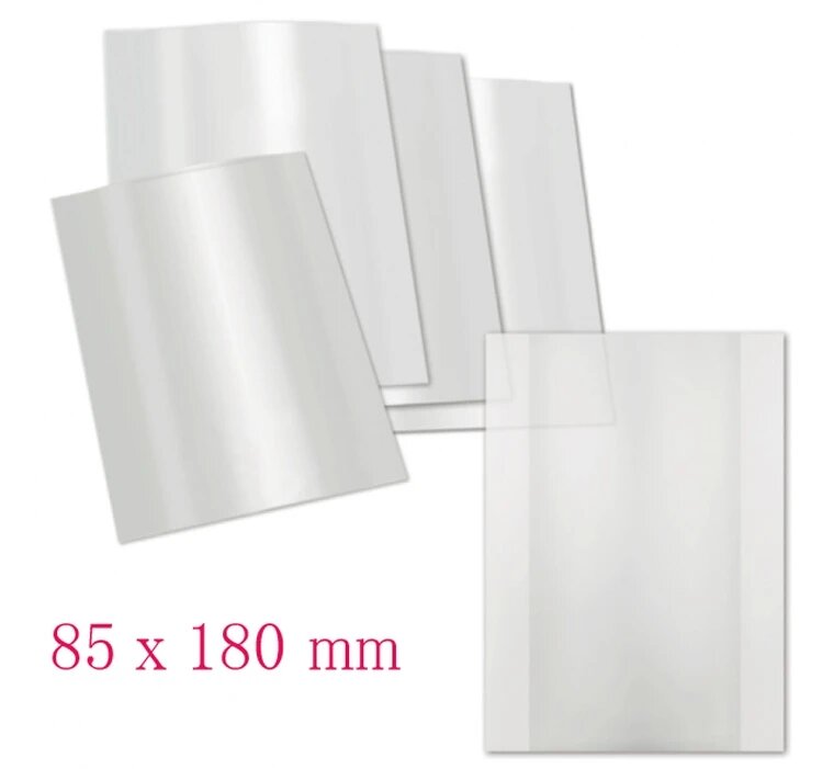 фото Пакет для банкноты бумажной боны прозрачный полиэтилен 85х180 мм арт. 20-5641