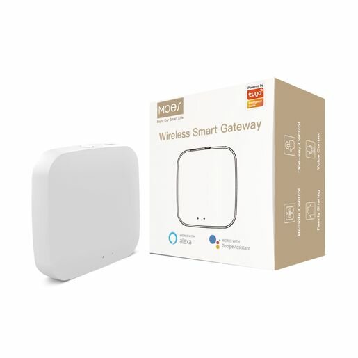 Шлюз MOES Multi-mode Gateway Bluetooth MHUB-W WLAN & Wi-Fi 2.4GHz Wi-Fi 2.4GHz & ZigBee & BLE & Mesh USB белый