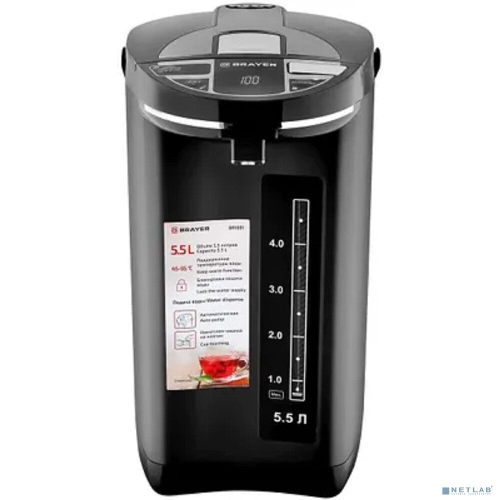 фото BRAYER Чайник BRAYER 1091BR Термопот, 5л, 1450Вт, серый