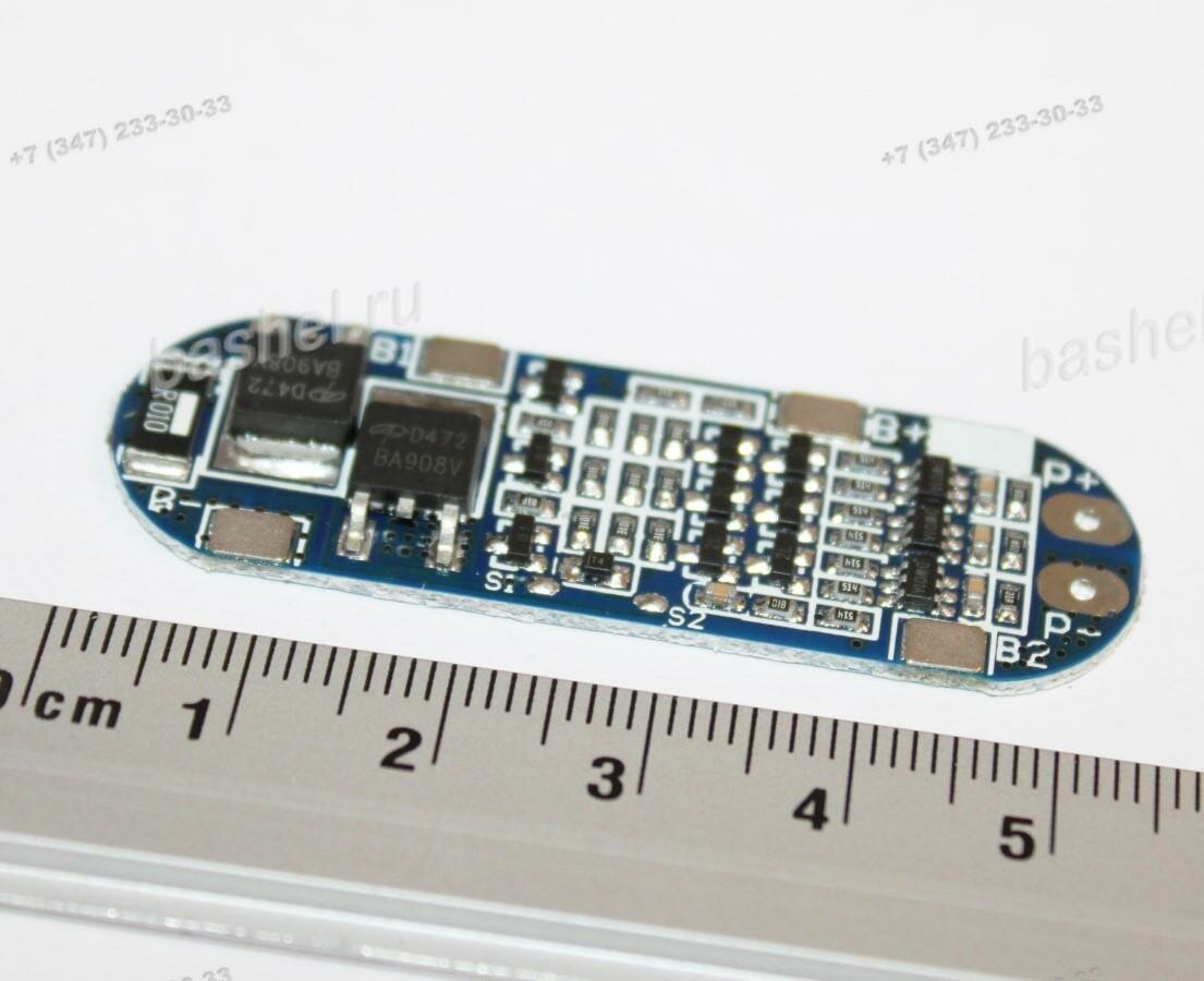 Плата BMS HR 3S 10A (Li-ion, 11.1V, ток заряда/разряда: 10A, 53*18*T4.0мм) электротовар