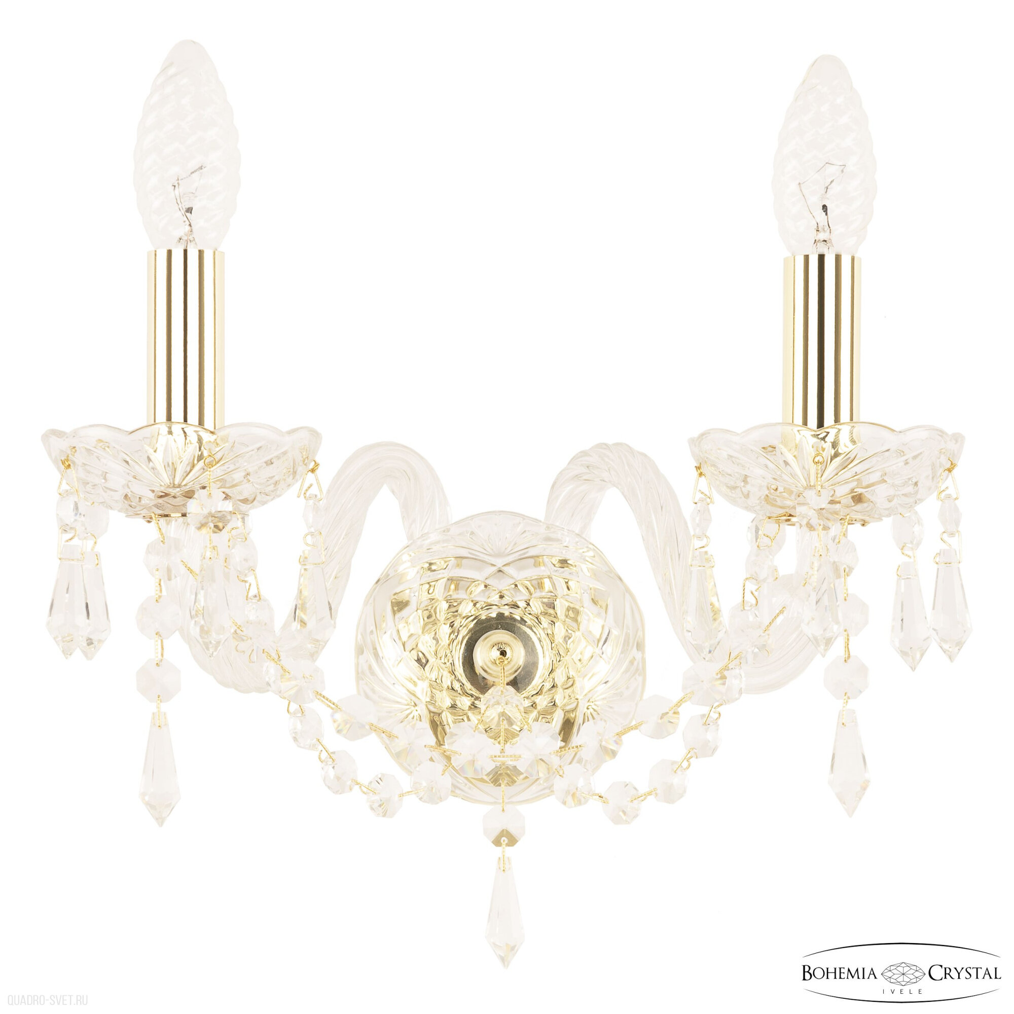 Бра Bohemia Ivele Crystal 104 104B/2/141 G - фото №1
