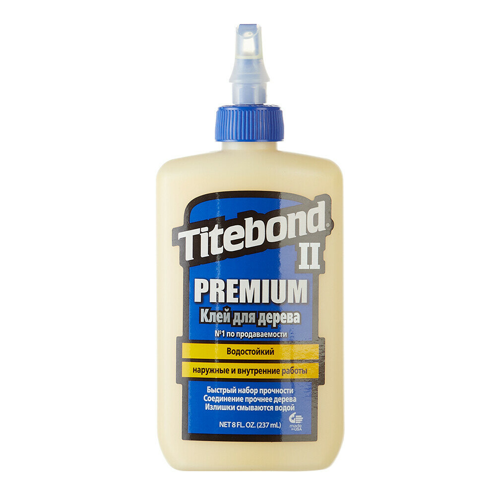 Клей ПВА столярный Titebond II Premium водостойкий D3 290 г