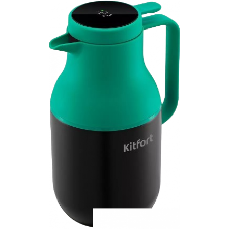 фото Кувшин-термос Kitfort KT-1240-2 1.6л (черный/зеленый)