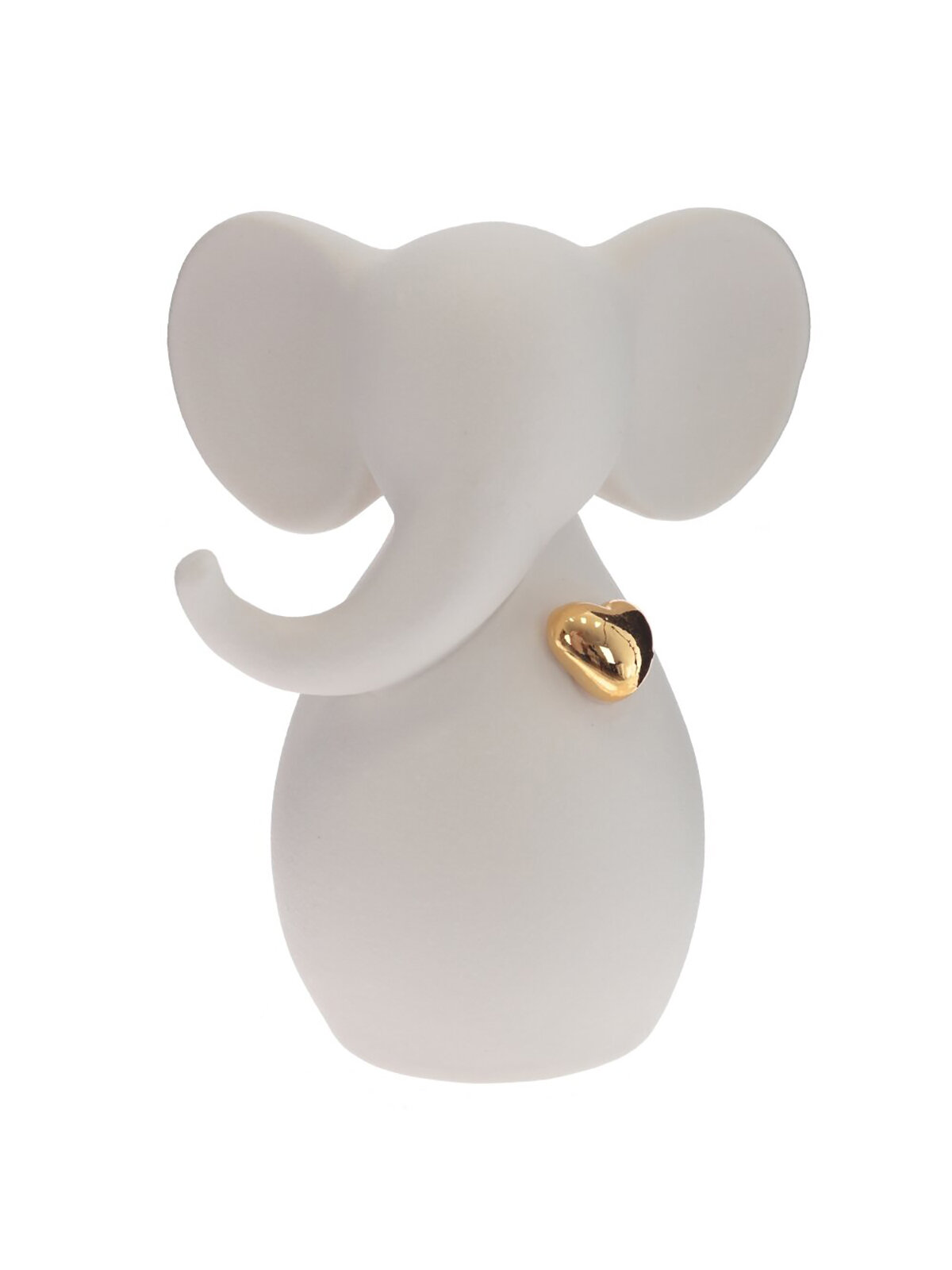 фото Фигурка декоративная Remecoclub Слон, фарфоровая, 16x8x12,5 см