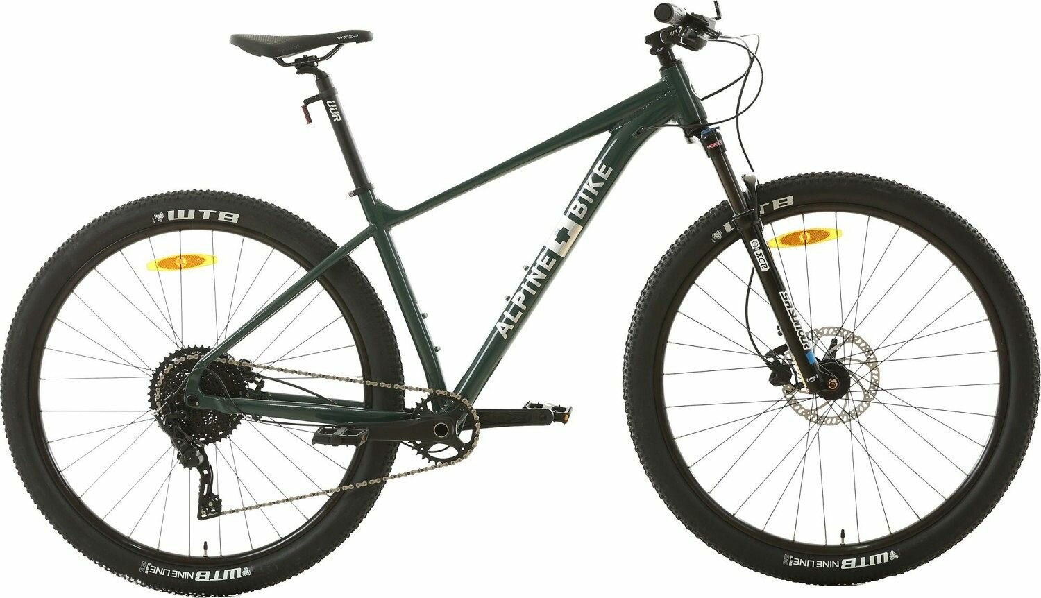 Велосипед Alpinebike MTB 11 AIR (2024) (Велосипед Alpine Bike MTB 11 AIR размер S/M зеленый, ALPN_J23M022_S11_S_G)