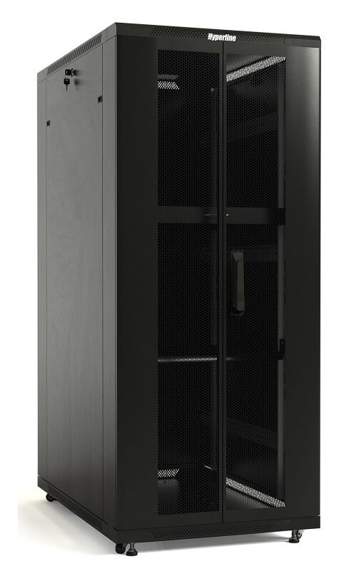 Шкаф коммутационный Hyperline TTB-4266-DD-RAL9004 42U черный