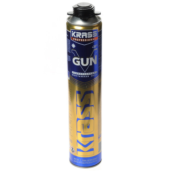 фото Пена монтажная 8307567/5581 KRASS Professional V50 Пистолетная всесезонная 750мл (KRASS)