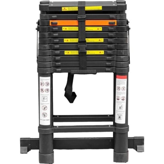 фото Стремянка Rock Force телескопическая алюм. бытовая 3.5м (12+12 ступ.)