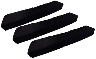 Воротнички 7*40 Спанлейс черные (100 шт) набор 3 упаковки