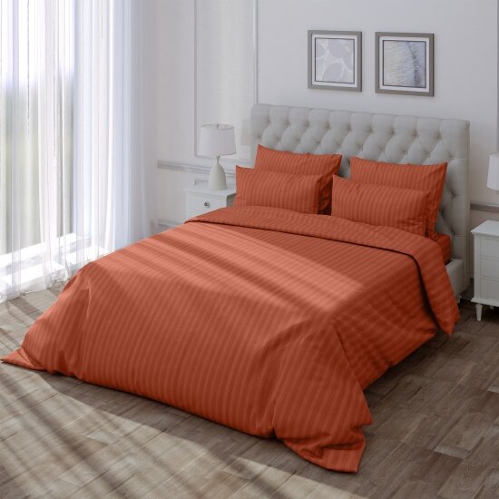 Пододеяльник Verossa Terracotta 200х220 Страйп 753283