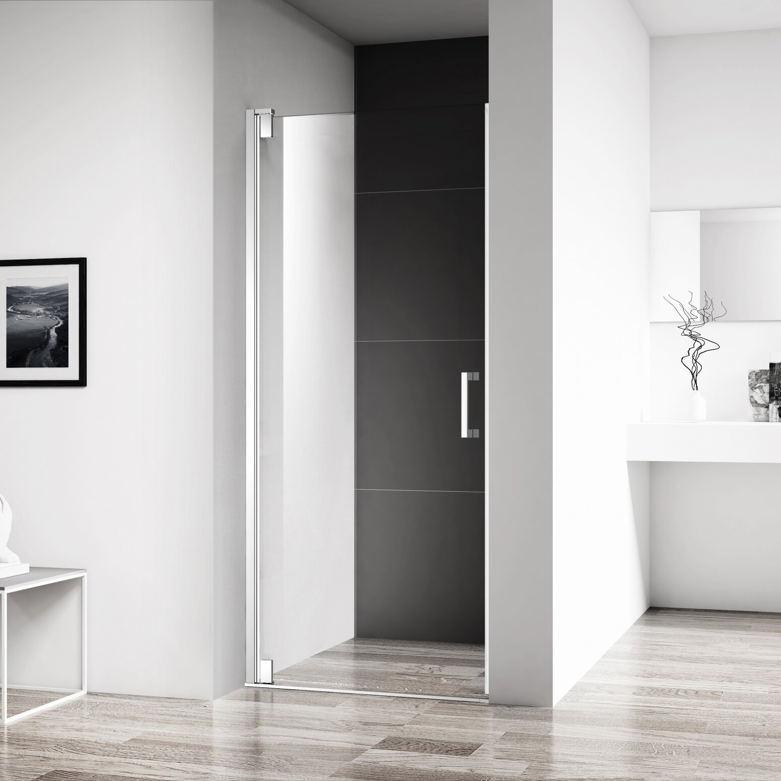 Душевая дверь в нишу BelBagno Marmi B-1-80-C-Cr MARMI-B-1-80-C-Cr