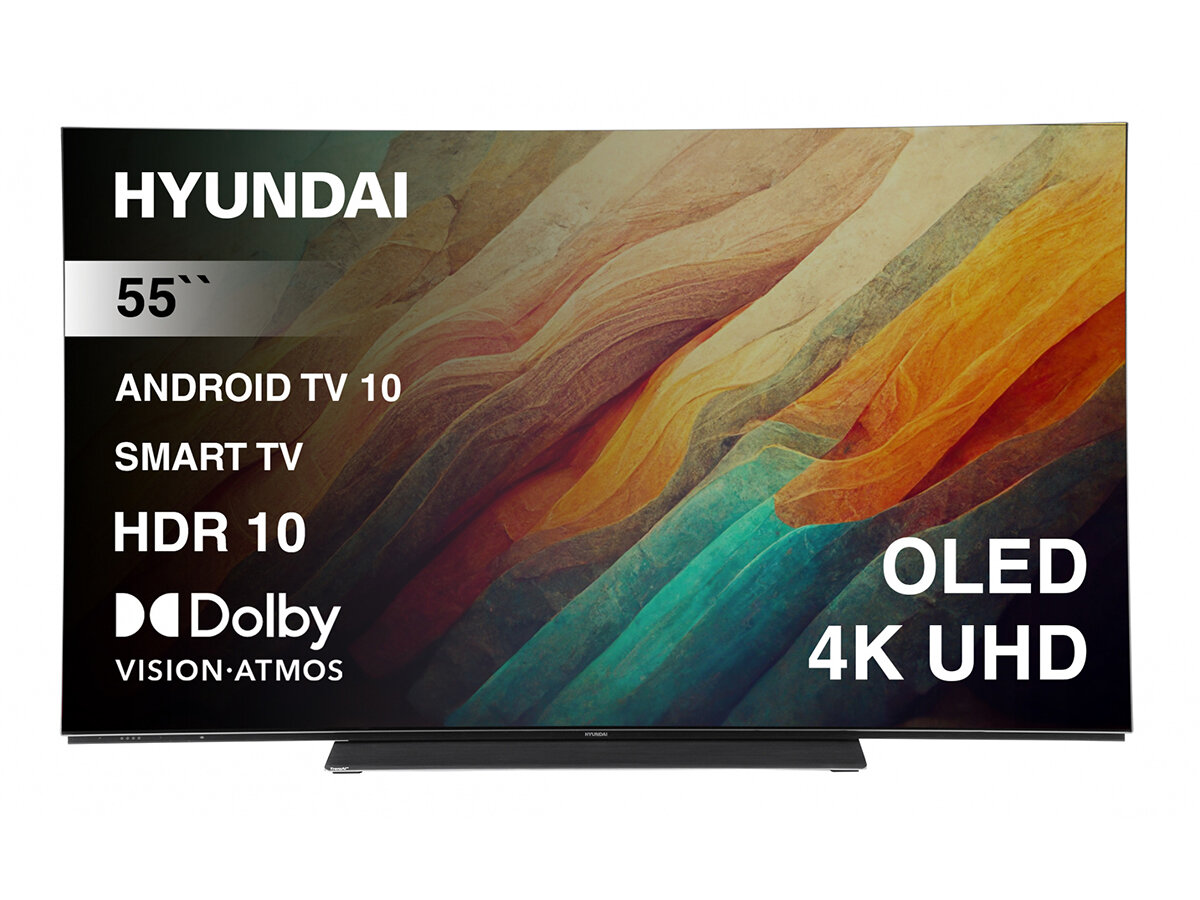 Телевизор Hyundai Android TV H-LED55OBU7700 55" OLED 4K Ultra HD Android TV черный