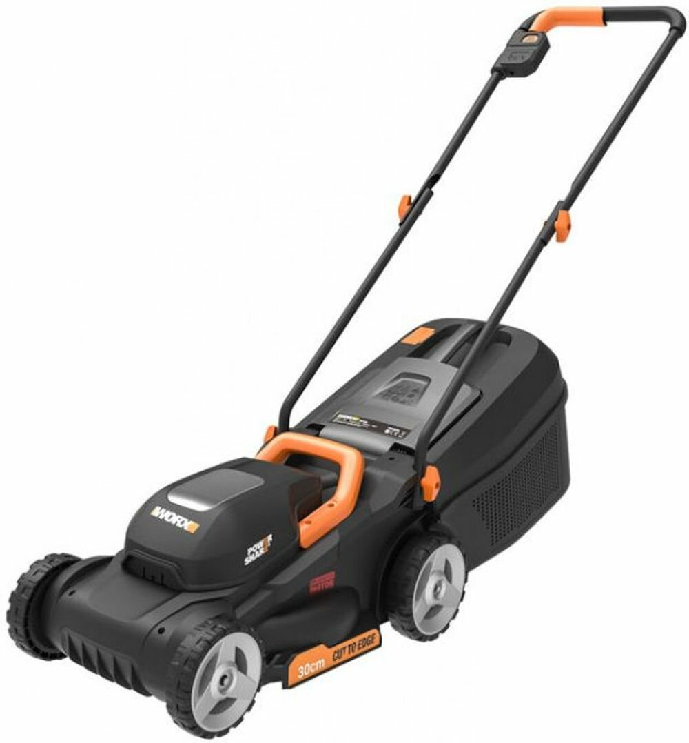 Аккумуляторная газонокосилка WORX WG730E 20В бесщеточная 30 см 4Ач