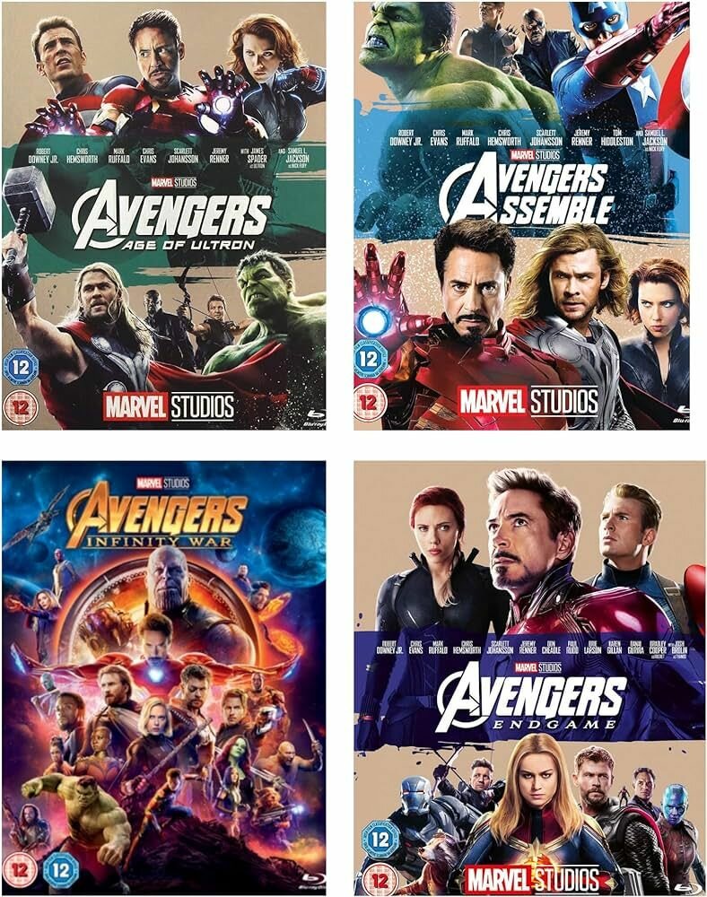 Мстители(Avengers) Коллекция 4 Blu-ray(блю рей)