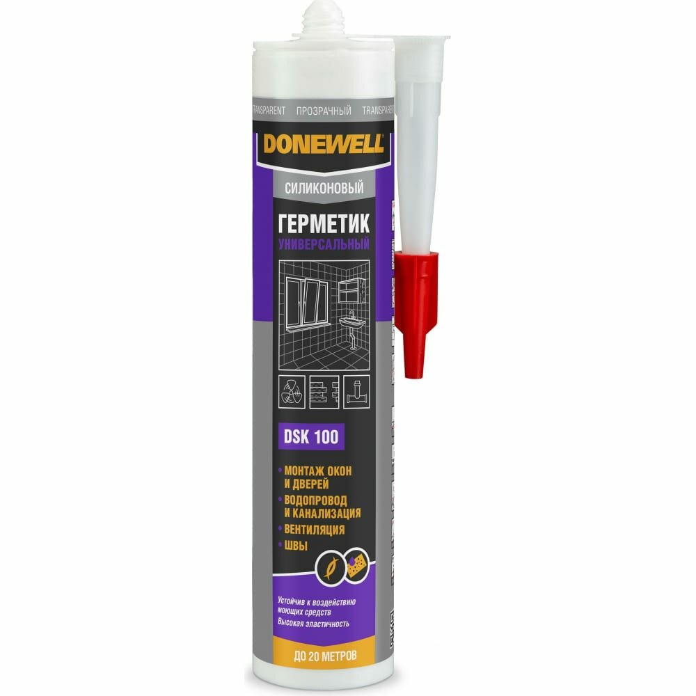 фото Универсальный силиконовый герметик DONEWELL DSK100