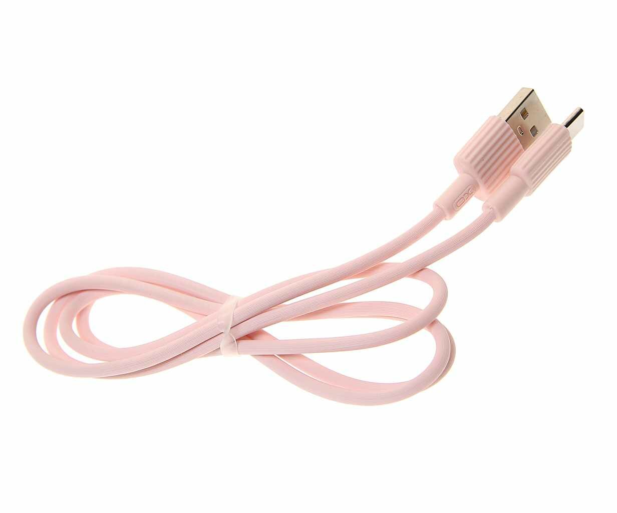 фото Кабель USB Type C 1м розовый, NB156 Pink, XO
