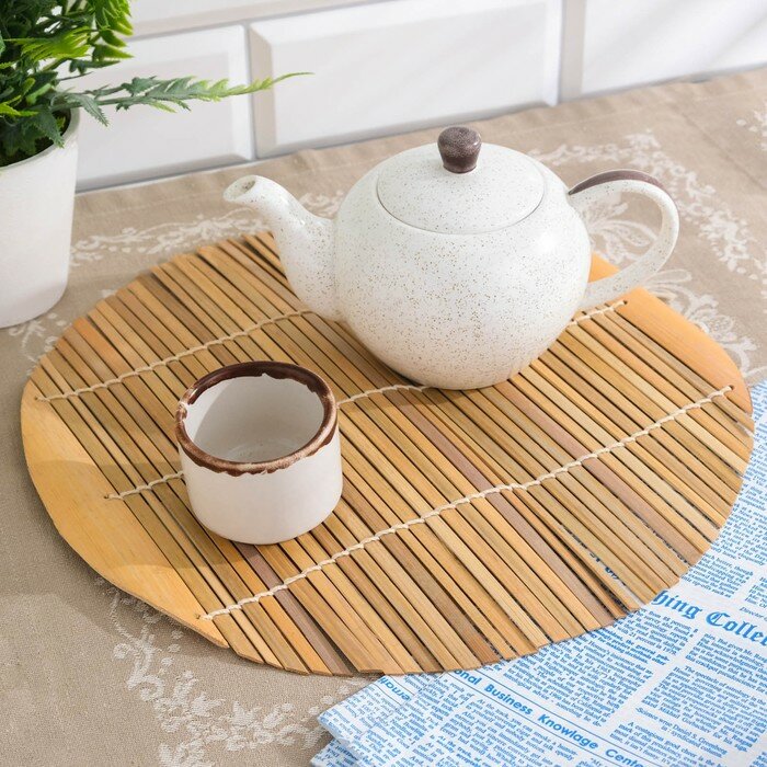 фото Подставка под горячее, 30 х 30см, бамбук