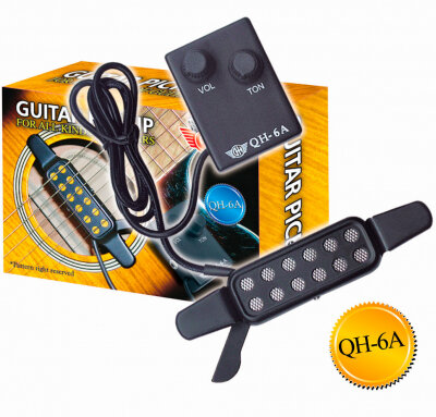 Звукосниматель (пьезодатчик) для акустической гитары GH QH-6A