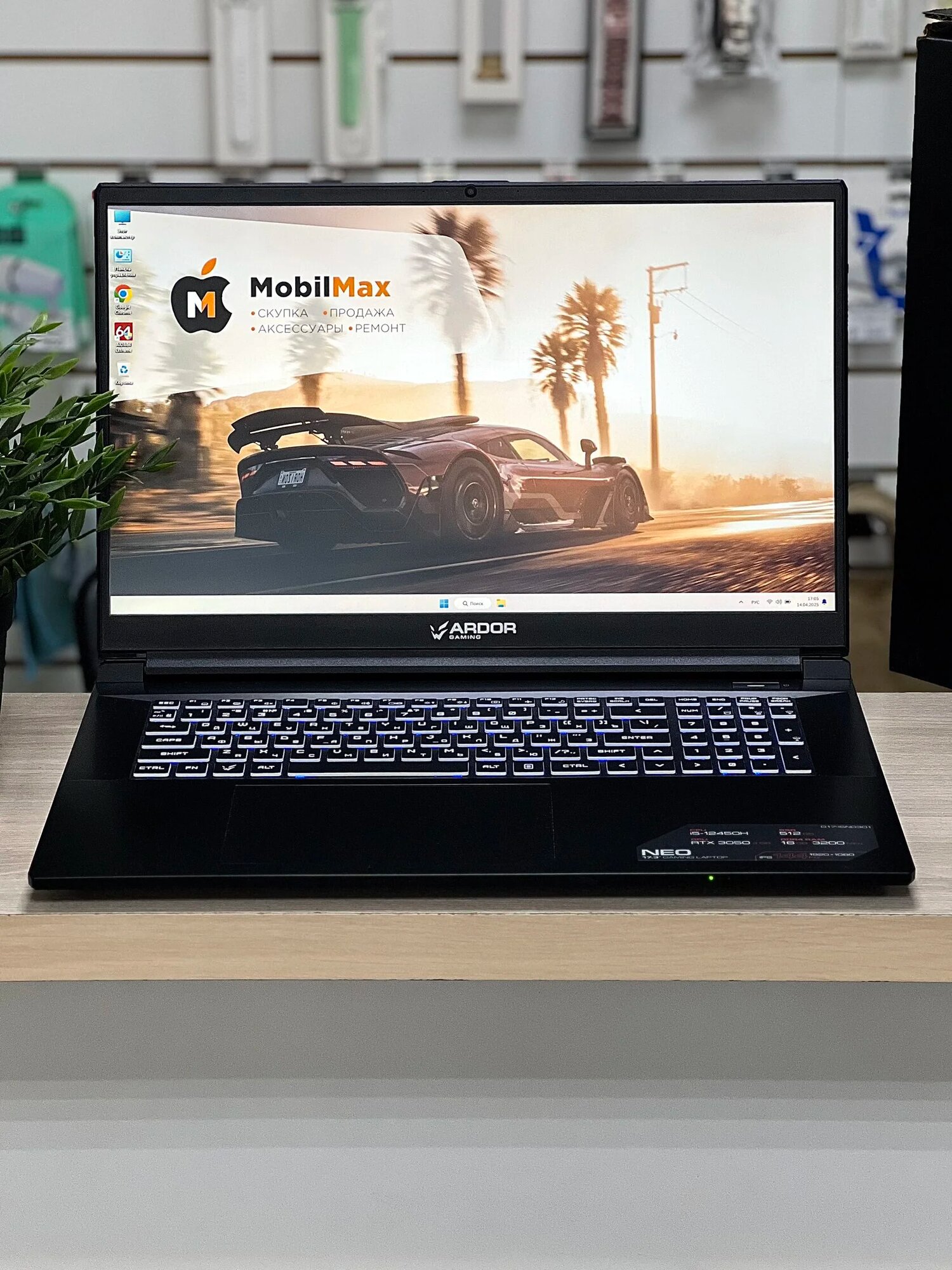 Ноутбук Ardor Gaming Neo / 15.6 IPS 144Hz, Intel Core i5-12450H, 16/512GB, RTX 3050, Windows 11 / игровой, мощный