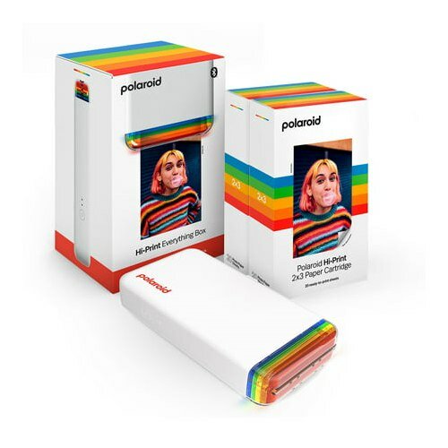Карманный фотопринтер Polaroid Hi-Print 2x3, комплект с фотобумагой 40 листов