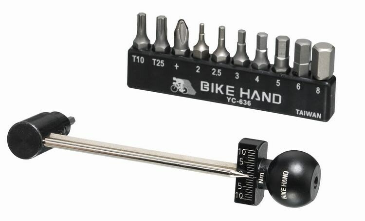 BikeHand Ключ динамометрический с головками портативный Bike Hand