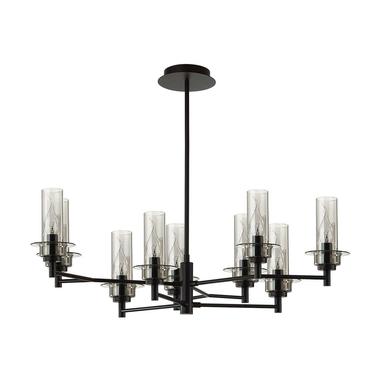 фото Люстра на штанге Lumion Madonna 6555/9C, E14, 360Вт, кол-во ламп:9шт., Черный