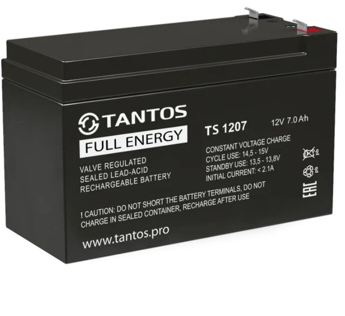 Аккумуляторная батарея Tantos TS 1207 12В 7 А·ч