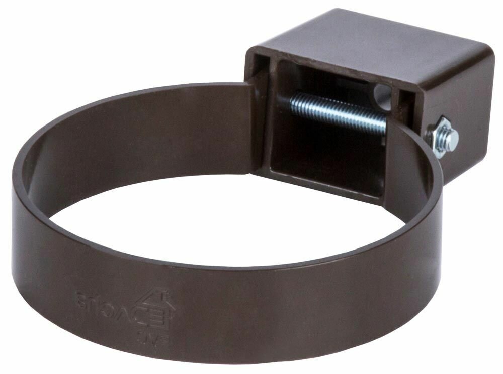 фото DÖCKE Дача хомут универсальный коричневый 80мм / DÖCKE Dacha хомут универсальный для крепления системы коричневый 80мм