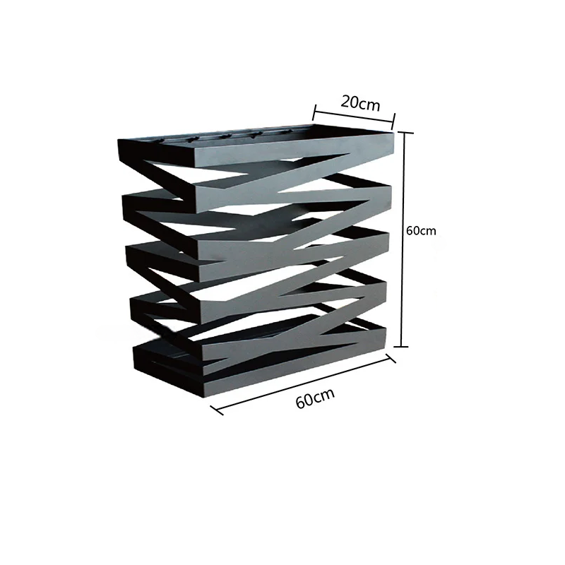 Подставка для зонтов в стиле лофт Ранчи 60*60*20 см, черный - фотография № 2