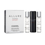 Chanel мужская туалетная вода Homme Sport Travel Spray And Two Refills, Франция, 3 x 20 мл - изображение