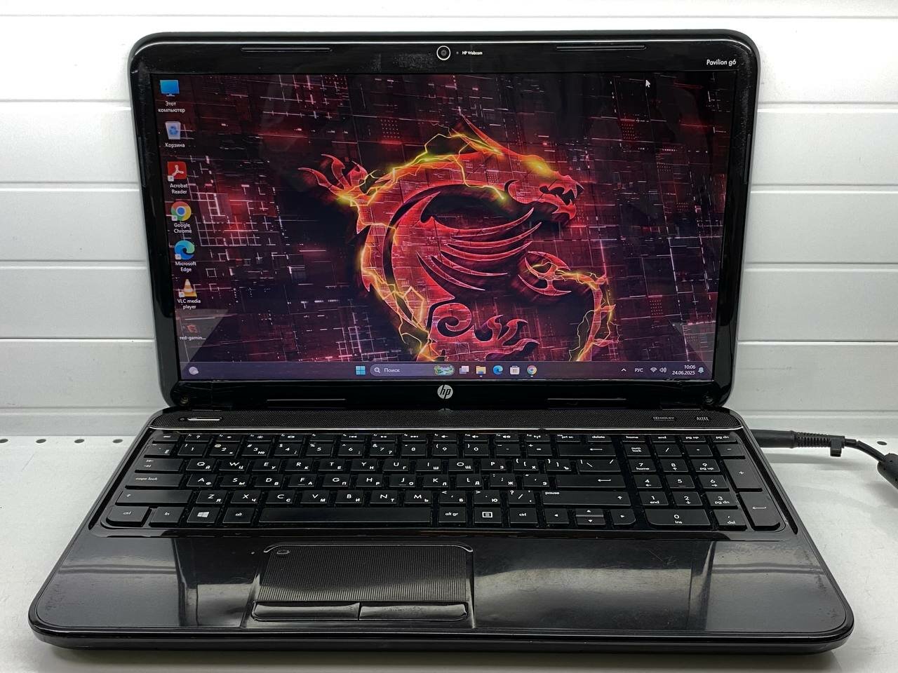 Ноутбук HP G6-2280SR, 15,6'', intel core i3 - 3110m 2.4Ghz, ram 6 gb, SSD 120 GB, Windows 11, черный
