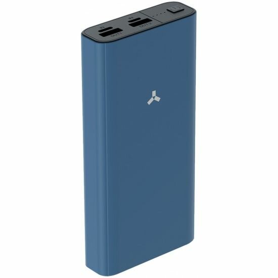 Аккумулятор внешний универсальный AccesStyle 20000мAч, синий - фото №1