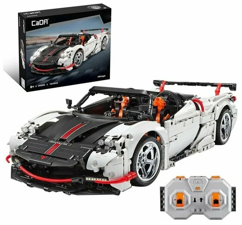 фото Конструктор CaDA спортивный автомобиль Wings, 1812 деталей - C63002W