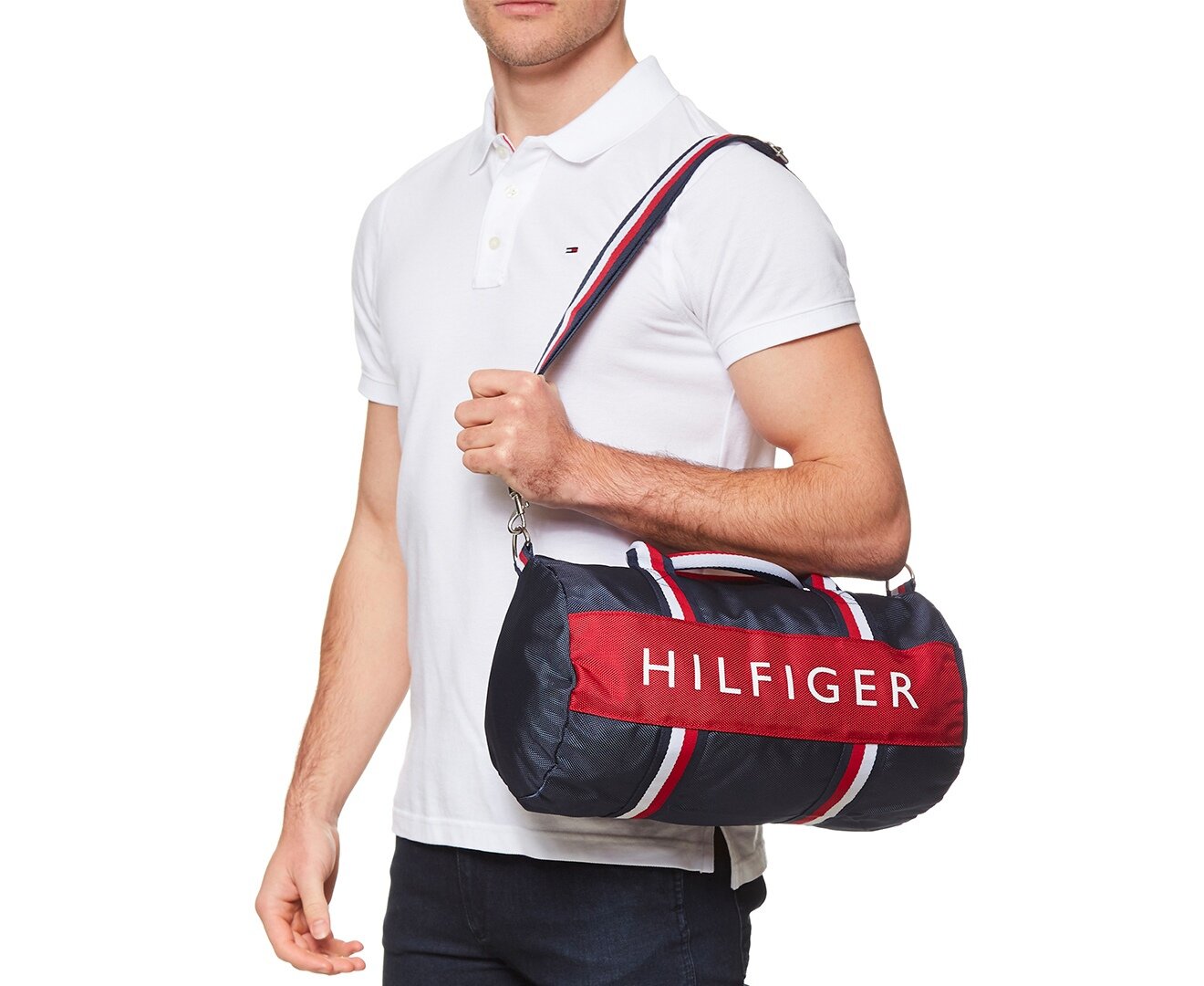 Спортивная детская сумка Tommy Hilfiger Duffle Синий - фотография № 5