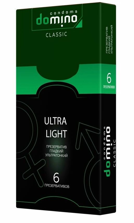 Супертонкие презервативы DOMINO Classic Ultra Light - 6 шт, цвет не указан, 2 штуки